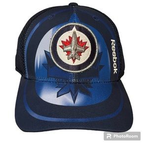 NWT Reebok NHL Winnipeg Jets Centre Ice Collection Snap Back Hat